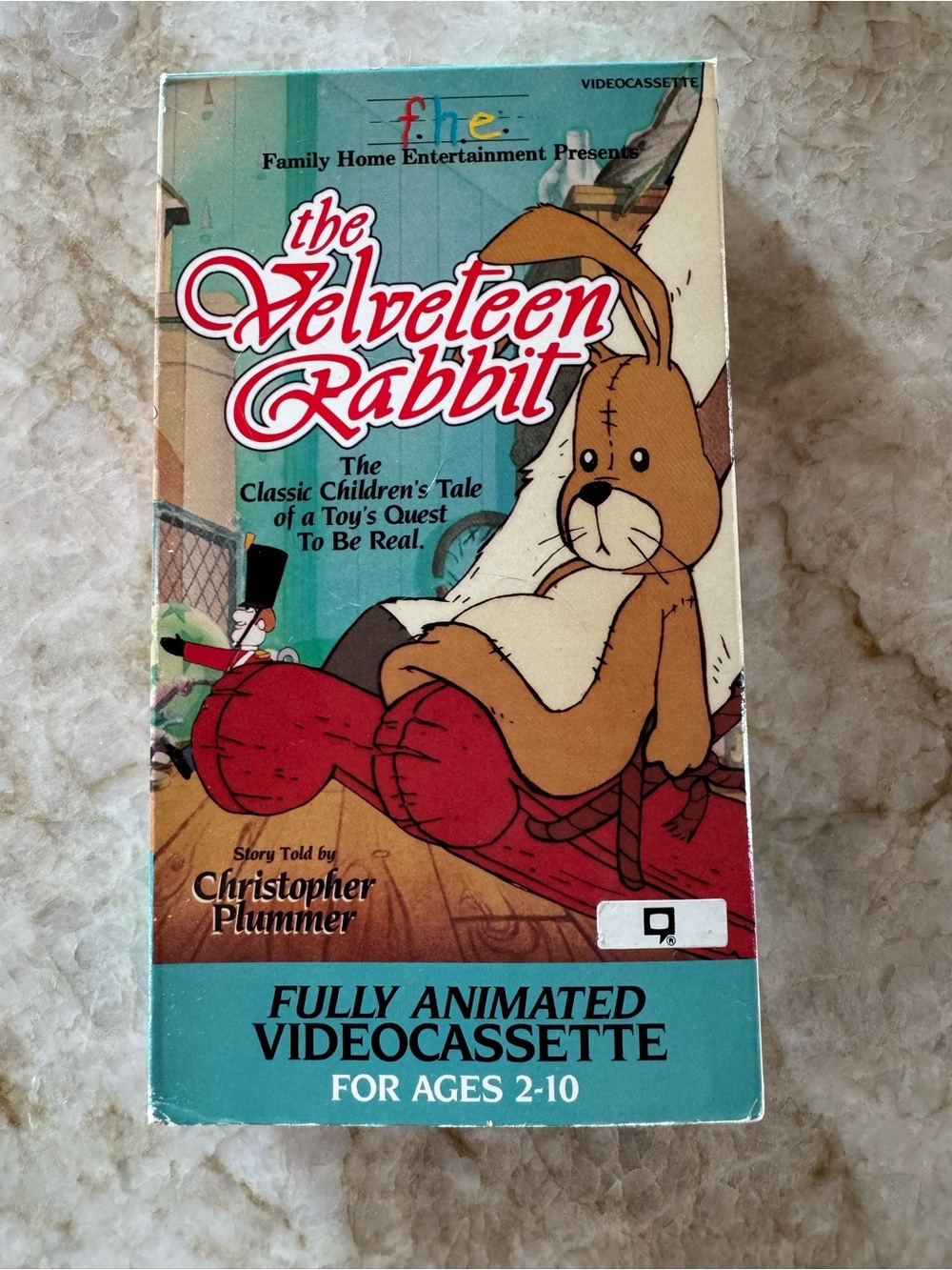 The Velveteen Rabbit VHS Tape - Brown & Red Artwork
